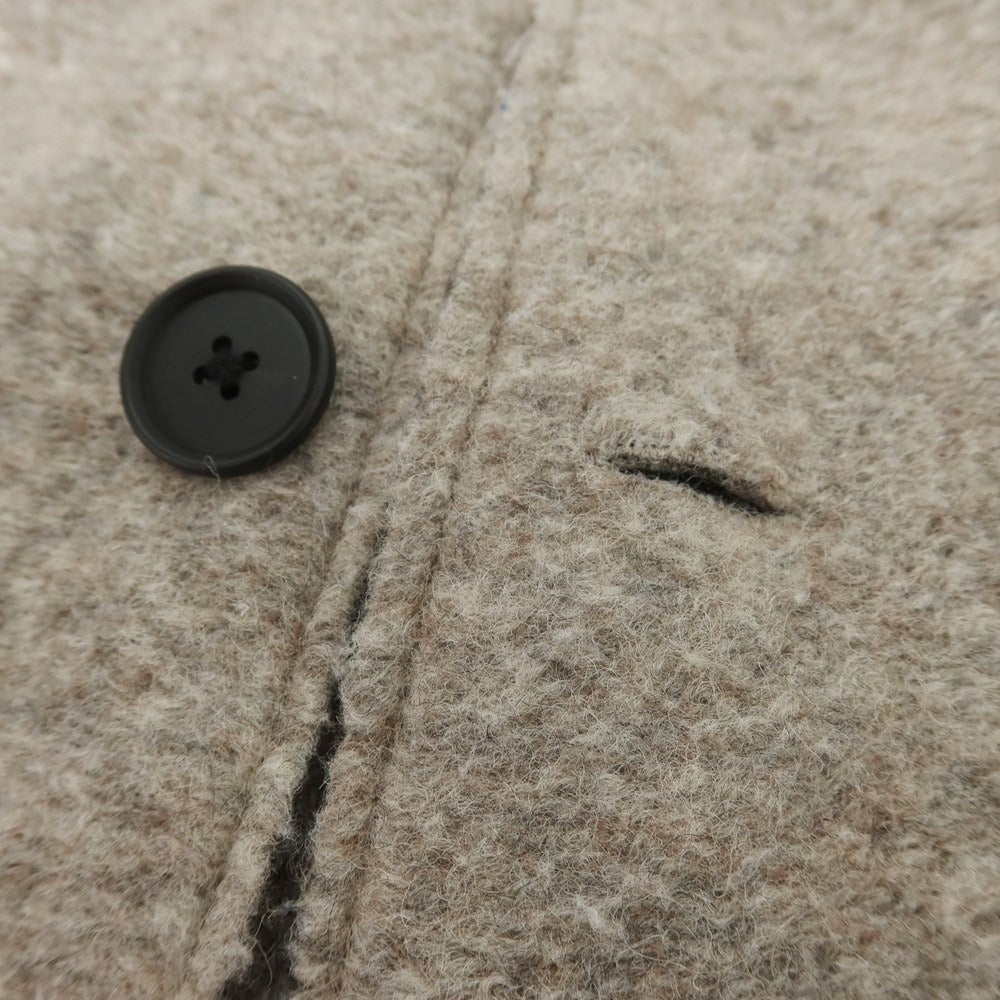 【中古】ラルディーニ LARDINI ×DAIZ ウールポリエステルジャージー チェスターフィールドコート グレージュ系【 48 】【 状態ランクC 】【 メンズ 】