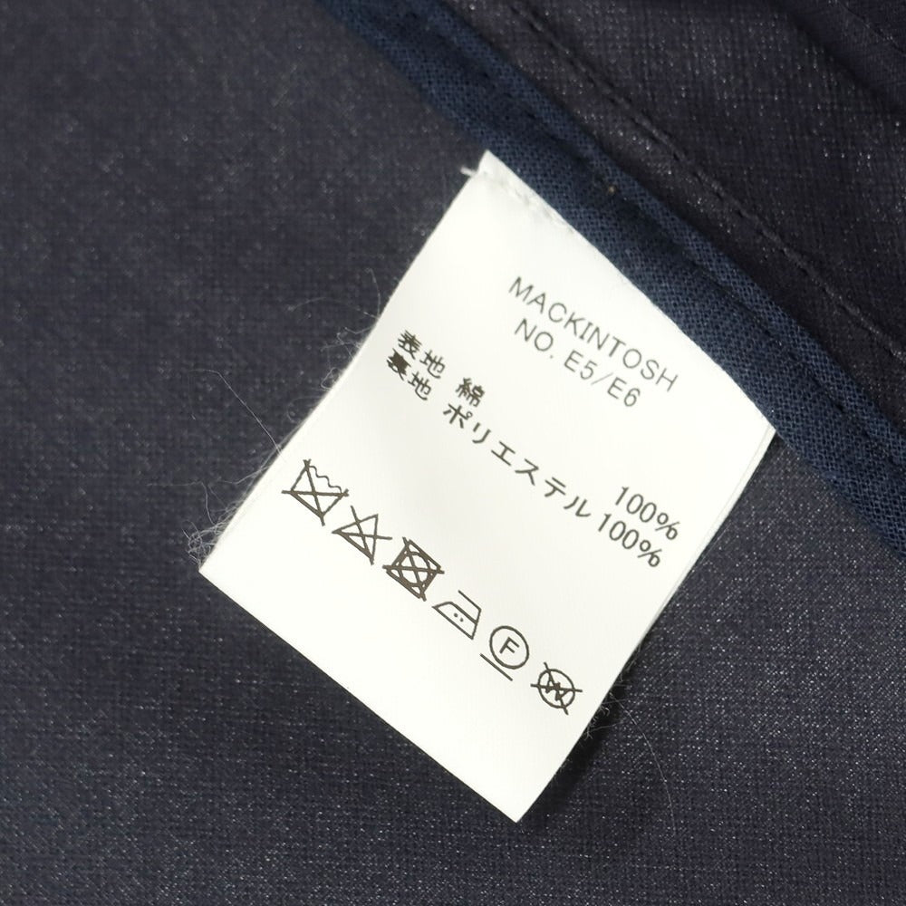 【中古】マッキントッシュ Mackintosh コットン ステンカラーコート ネイビー【 34 】【 状態ランクB 】【 メンズ 】