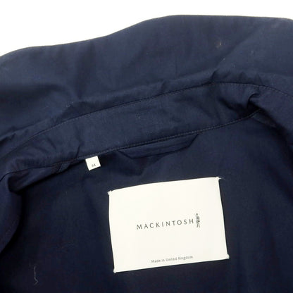 【中古】マッキントッシュ Mackintosh コットン ステンカラーコート ネイビー【 34 】【 状態ランクB 】【 メンズ 】