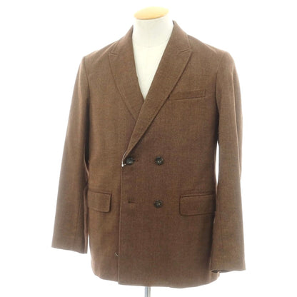 【中古】ビームスプラス BEAMS PLUS ポリエステルコットン ダブル テーラードジャケット ブラウン【 S 】【 状態ランクB 】【 メンズ 】