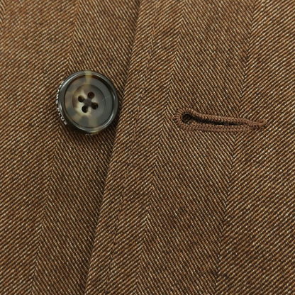 【中古】ビームスプラス BEAMS PLUS ポリエステルコットン ダブル テーラードジャケット ブラウン【 S 】【 状態ランクB 】【 メンズ 】