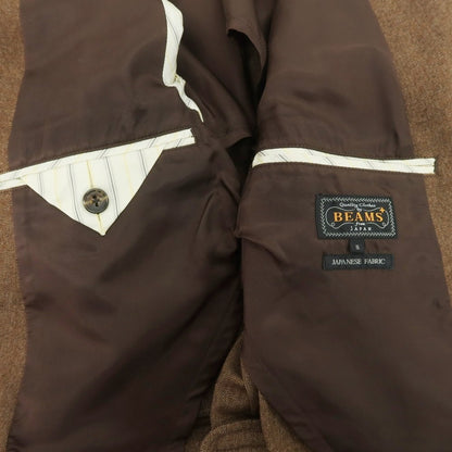 【中古】ビームスプラス BEAMS PLUS ポリエステルコットン ダブル テーラードジャケット ブラウン【 S 】【 状態ランクB 】【 メンズ 】