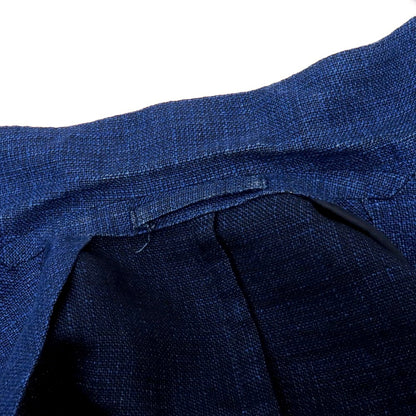 【中古】エイドス Eidos Brilla per il gusto別注 リネンウール ダブル6B テーラードジャケット ライトネイビー【 42 】【 状態ランクC 】【 メンズ 】