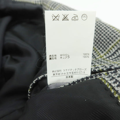 【中古】ソブリン SOVEREIGN ウール チェック テーラードジャケット ブラック×ライトグレーxティーグリーン【 42 】【 状態ランクD 】【 メンズ 】