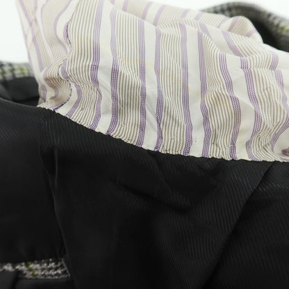 【中古】ソブリン SOVEREIGN ウール チェック テーラードジャケット ブラック×ライトグレーxティーグリーン【 42 】【 状態ランクD 】【 メンズ 】