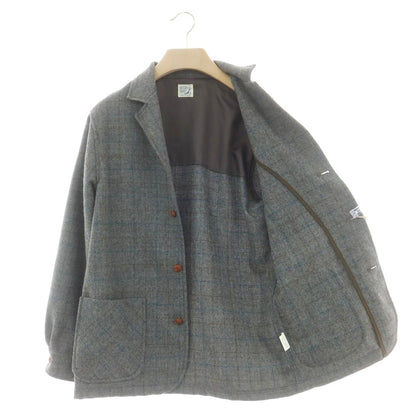 【中古】オアスロウ orSlow ウールアルパカ チェック ツーピース ジャケット＆ジレ グレー系【 1 】【 状態ランクB 】【 メンズ 】