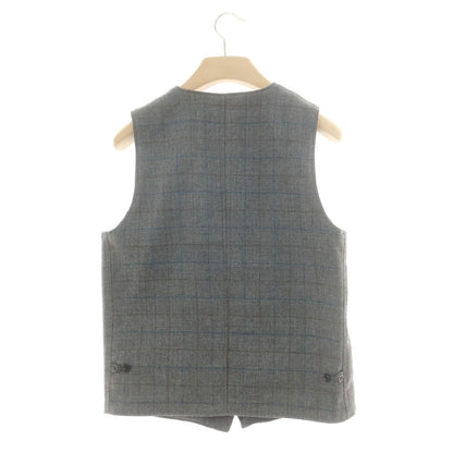 【中古】オアスロウ orSlow ウールアルパカ チェック ツーピース ジャケット＆ジレ グレー系【 1 】【 状態ランクB 】【 メンズ 】