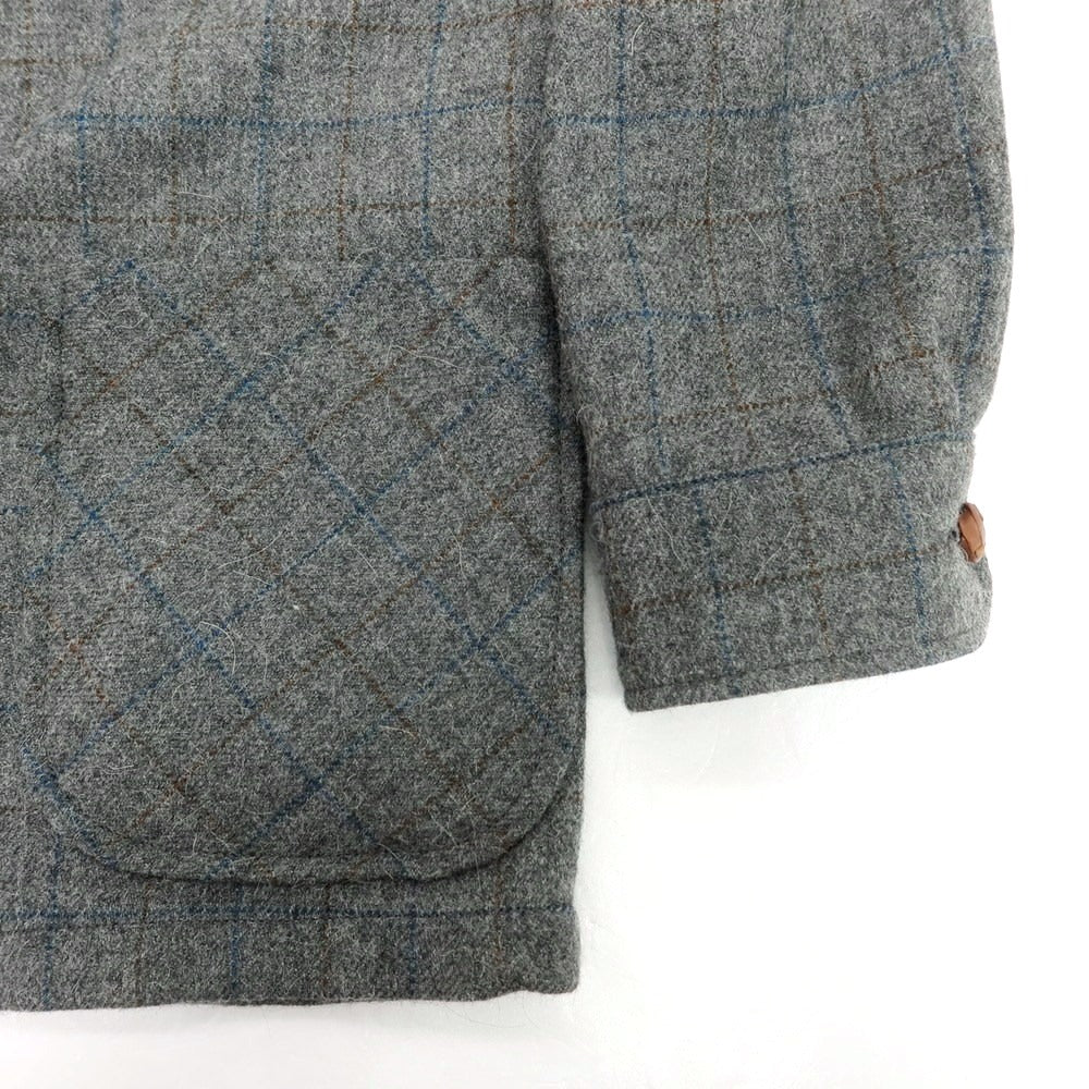 【中古】オアスロウ orSlow ウールアルパカ チェック ツーピース ジャケット＆ジレ グレー系【 1 】【 状態ランクB 】【 メンズ 】