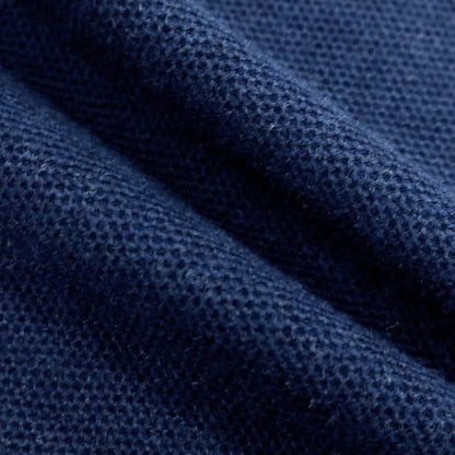 【中古】ギローバー GUY ROVER Brilla per il gusto別注 コットン鹿の子 ホリゾンタルカラー 長袖ポロシャツ ネイビー【 XS 】【 状態ランクB 】【 メンズ 】