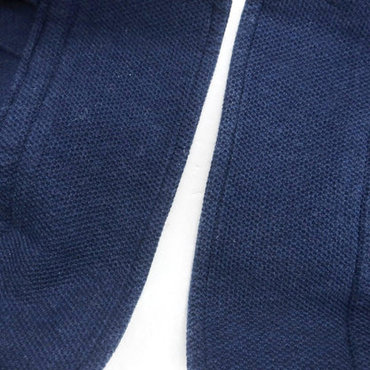 【中古】ギローバー GUY ROVER Brilla per il gusto別注 コットン鹿の子 ホリゾンタルカラー 長袖ポロシャツ ネイビー【 XS 】【 状態ランクB 】【 メンズ 】