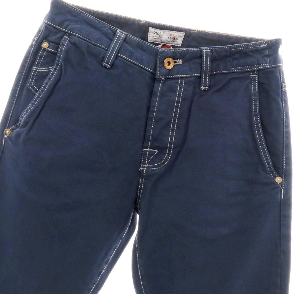 【中古】ピーティーゼロチンクエ PT05 TAHITI ストレッチ コットン 5ポケットパンツ ライトネイビー【サイズ30】【 状態ランクB 】【 メンズ 】 [EPD]