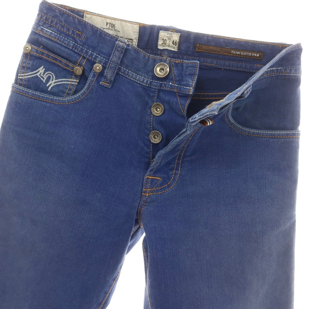 【中古】ピーティーゼロチンクエ PT05 ストレッチ コットン デニムパンツ ブルー【 サイズ30 】【 状態ランクB 】【 メンズ 】 [BPD]