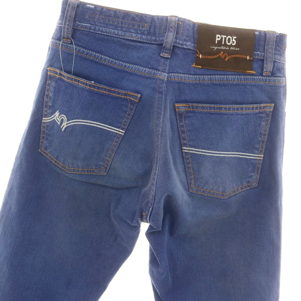 【中古】ピーティーゼロチンクエ PT05 ストレッチ コットン デニムパンツ ブルー【 サイズ30 】【 状態ランクB 】【 メンズ 】 [BPD]