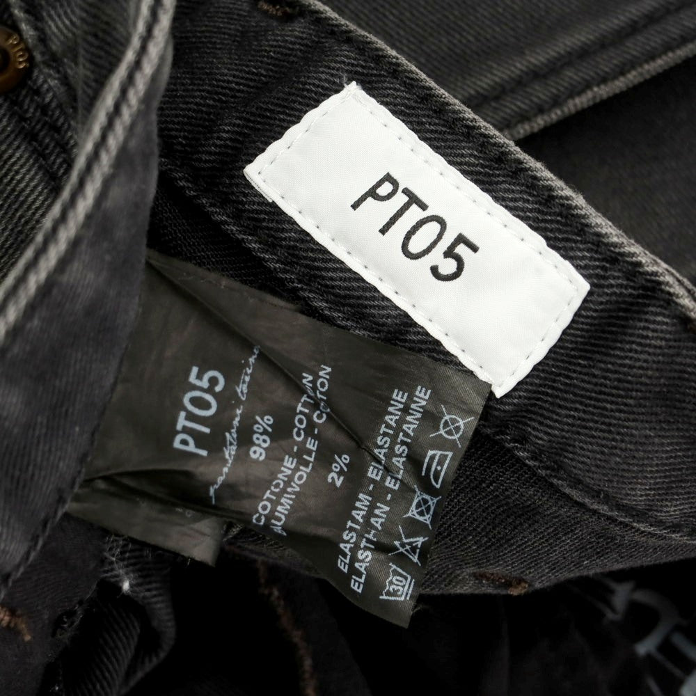 【中古】ピーティーゼロチンクエ PT05 REGGAE ストレッチ コットン ジーンズ デニムパンツ ブラック【 29 】【 状態ランクB 】【 メンズ 】