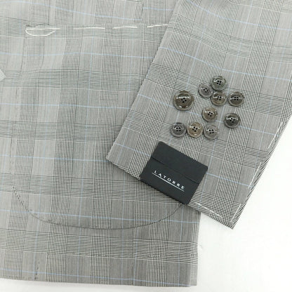 【新品】サルトリア ラトーレ SARTORIA LATORRE グレンチェック ストレッチウール 3つボタンスーツ グレー【 52 】【 状態ランクN 】【 メンズ 】
