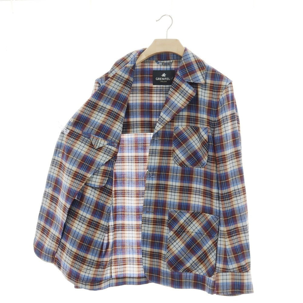 【新品アウトレット】グレンフェル GRENFELL コットンウール系 チェック ジャケット マルチカラー【 サイズ38 】【 状態ランクN- 】【 メンズ 】 [DPD]