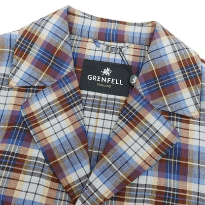 【新品アウトレット】グレンフェル GRENFELL コットンウール系 チェック ジャケット マルチカラー【 38 】【 状態ランクN- 】【 メンズ 】