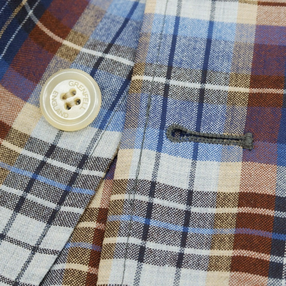 【新品アウトレット】グレンフェル GRENFELL コットンウール系 チェック ジャケット マルチカラー【 38 】【 状態ランクN- 】【 メンズ 】