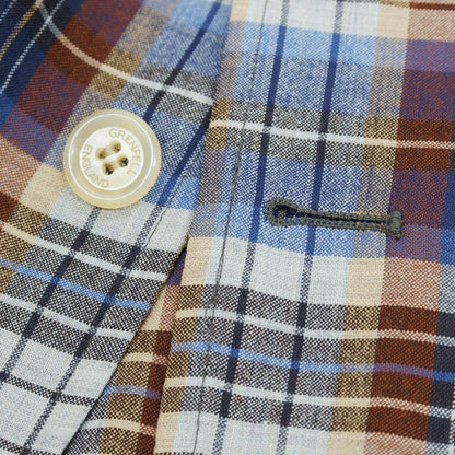 【新品アウトレット】グレンフェル GRENFELL コットンウール系 チェック ジャケット マルチカラー【 38 】【 状態ランクN- 】【 メンズ 】