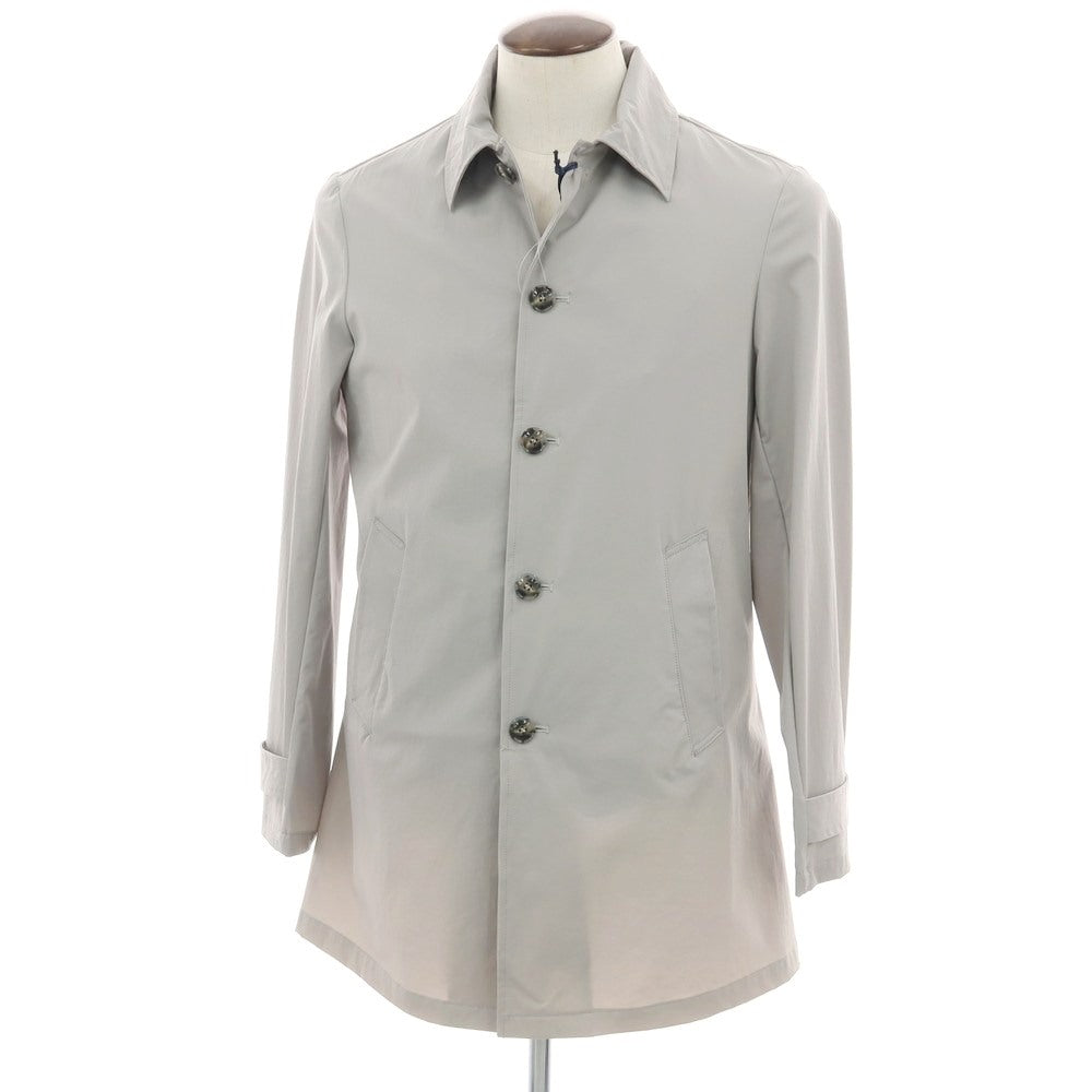 【新品アウトレット】バルバ BARBA ストレッチ ナイロン ステンカラーコート グレー【 50 】【 状態ランクN- 】【 メンズ 】