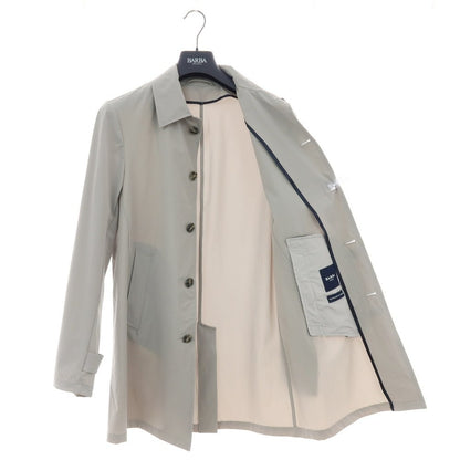 【新品アウトレット】バルバ BARBA ストレッチ ナイロン ステンカラーコート グレー【 50 】【 状態ランクN- 】【 メンズ 】