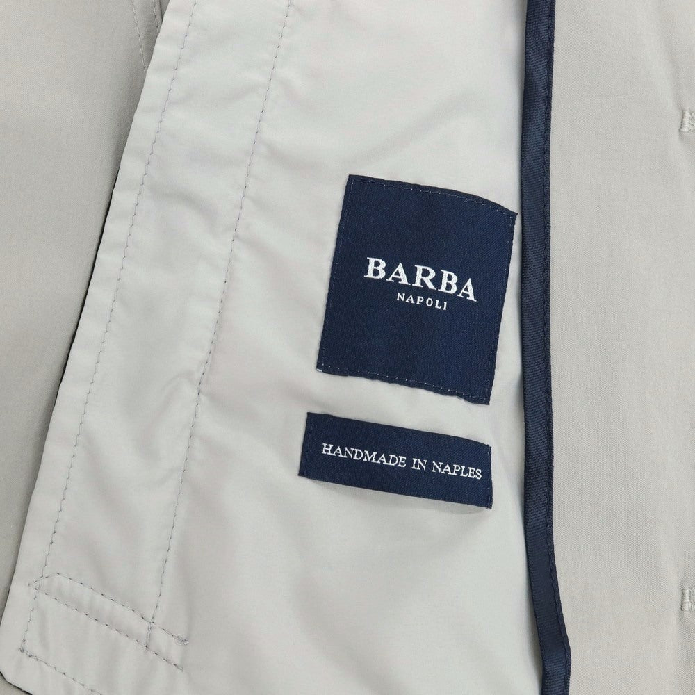 【新品アウトレット】バルバ BARBA ストレッチ ナイロン ステンカラーコート グレー【 50 】【 状態ランクN- 】【 メンズ 】