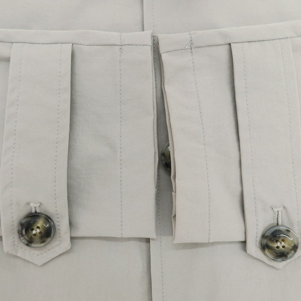 【新品アウトレット】バルバ BARBA ストレッチ ナイロン ステンカラーコート グレー【 50 】【 状態ランクN- 】【 メンズ 】