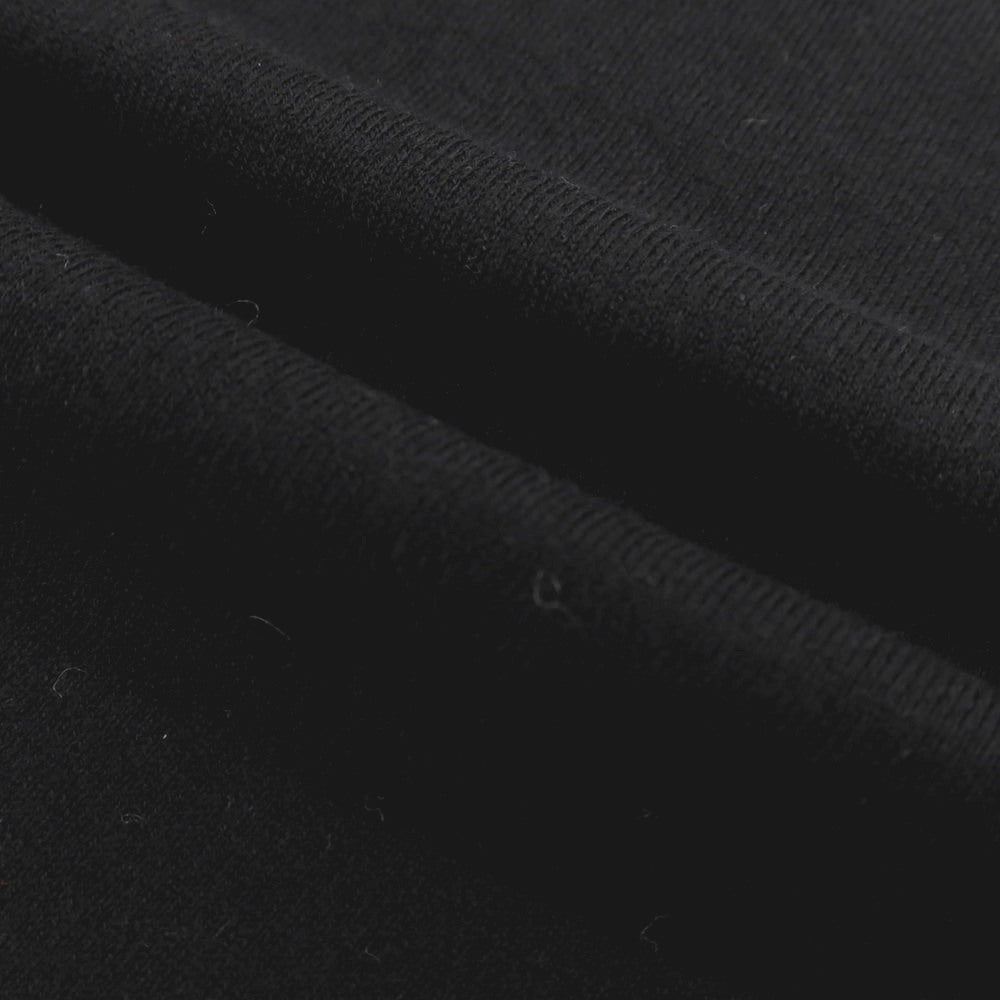 【新品】ヴィルーム V::loom ハイゲージ ポリエステルコットンカシミヤ クルーネック 半袖 プルオーバーニット ブラック【 M 】【 状態ランクN 】【 メンズ 】