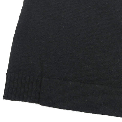 【新品】ヴィルーム V::loom ハイゲージ ポリエステルコットンカシミヤ クルーネック 半袖 プルオーバーニット ブラック【 M 】【 状態ランクN 】【 メンズ 】