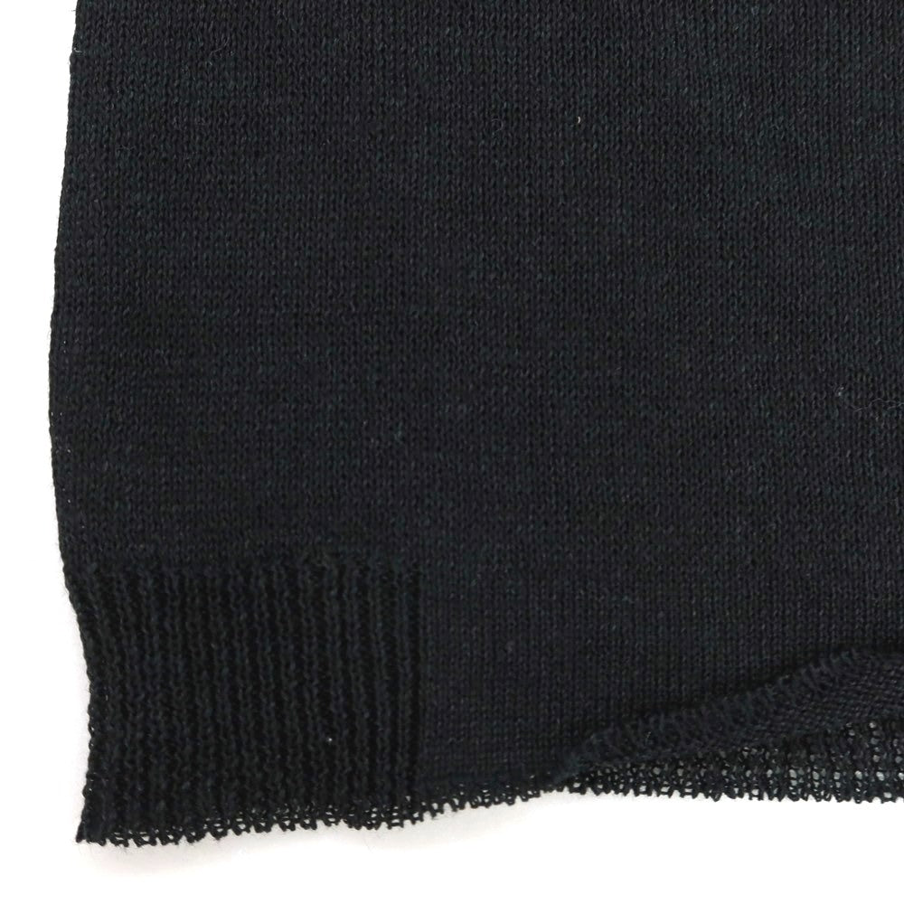 【新品】ヴィルーム V::loom リネン クルーネック 半袖 プルオーバーニット ブラック【 M 】【 状態ランクN 】【 メンズ 】