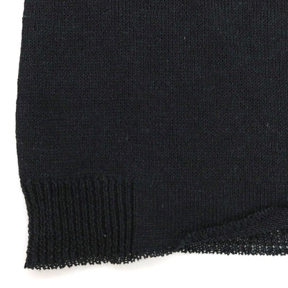 【新品】ヴィルーム V::loom リネン クルーネック 半袖 プルオーバーニット ブラック【 M 】【 状態ランクN 】【 メンズ 】