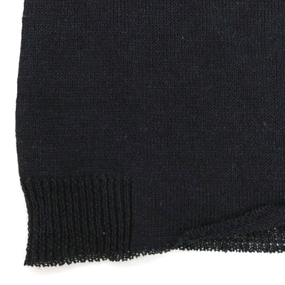 【新品】ヴィルーム V::loom リネン クルーネック 半袖 プルオーバーニット ブラック【 L 】【 状態ランクN 】【 メンズ 】