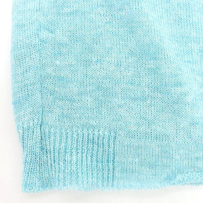 【新品】ヴィルーム V::loom リネン クルーネック 半袖 プルオーバーニット ライトブルー【 M 】【 状態ランクN 】【 メンズ 】