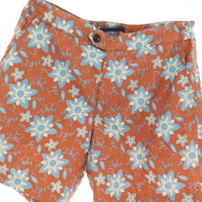 【新品】インコテックス INCOTEX mare ナイロン 花柄 フラワー プリント スイムウェア 水着 ライトオレンジブラウン【サイズ50】【 状態ランクN 】【 メンズ 】