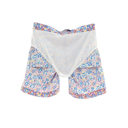 【新品】インコテックス INCOTEX mare ナイロン ボタニカル プリント スイムウェア 水着 ライトピンクxブルー【サイズ48】【 状態ランクN 】【 メンズ 】