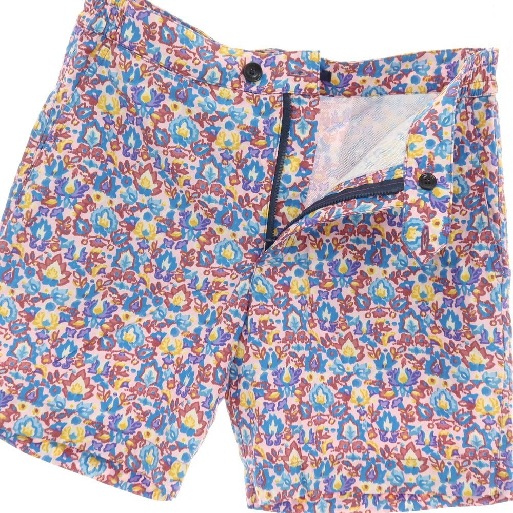 【新品】インコテックス INCOTEX mare ナイロン ボタニカル プリント スイムウェア 水着 ライトピンクxブルー【サイズ48】【 状態ランクN 】【 メンズ 】