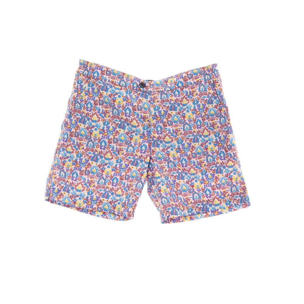 【新品】インコテックス INCOTEX mare ナイロン ボタニカル プリント スイムウェア 水着 ライトピンクxブルー【サイズ50】【 状態ランクN 】【 メンズ 】