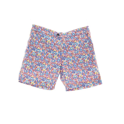 【新品】インコテックス INCOTEX mare ナイロン ボタニカル プリント スイムウェア 水着 ライトピンクxブルー【サイズ50】【 状態ランクN 】【 メンズ 】