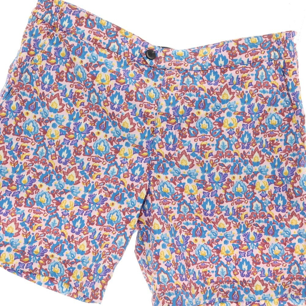 【新品】インコテックス INCOTEX mare ナイロン ボタニカル プリント スイムウェア 水着 ライトピンクxブルー【サイズ50】【 状態ランクN 】【 メンズ 】