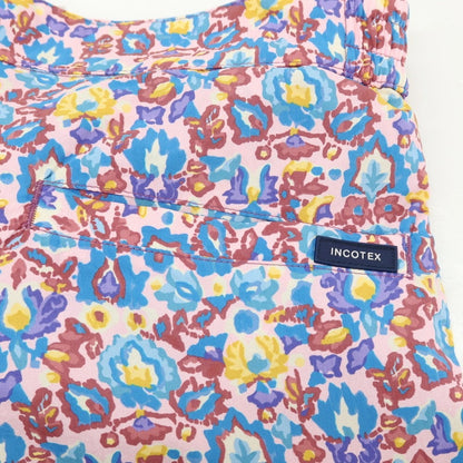 【新品】インコテックス INCOTEX mare ナイロン ボタニカル プリント スイムウェア 水着 ライトピンクxブルー【サイズ50】【 状態ランクN 】【 メンズ 】
