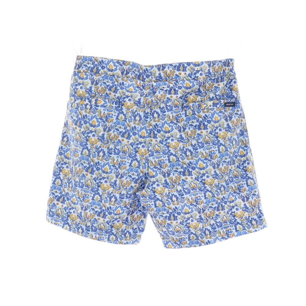 【新品】インコテックス INCOTEX mare ナイロン ボタニカル プリント スイムウェア 水着 ライトブルーxブルー【サイズ46】【 状態ランクN 】【 メンズ 】