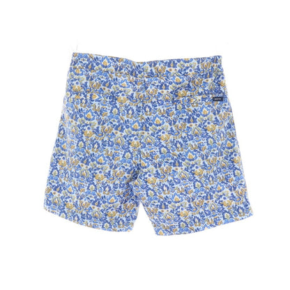【新品】インコテックス INCOTEX mare ナイロン ボタニカル プリント スイムウェア 水着 ライトブルーxブルー【サイズ46】【 状態ランクN 】【 メンズ 】