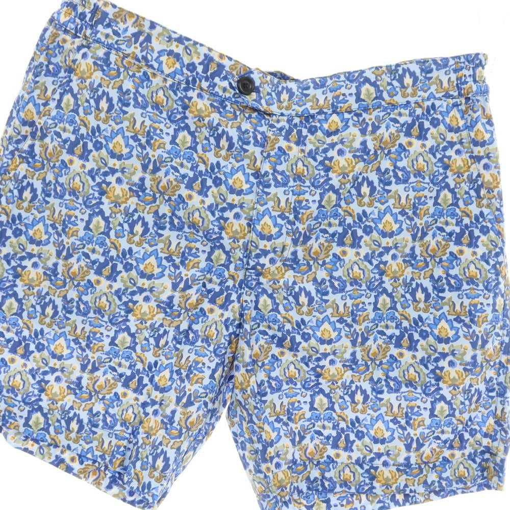 【新品】インコテックス INCOTEX mare ナイロン ボタニカル プリント スイムウェア 水着 ライトブルーxブルー【サイズ50】【 状態ランクN 】【 メンズ 】