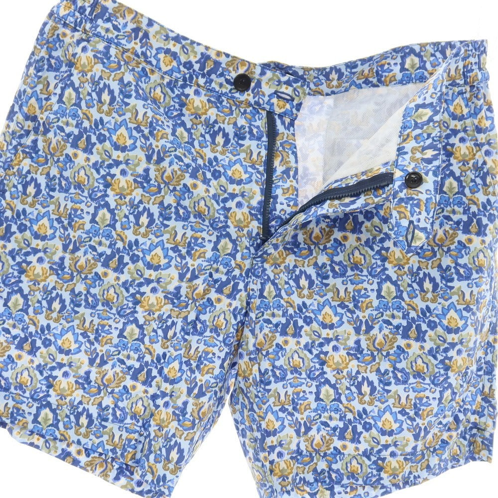 【新品】インコテックス INCOTEX mare ナイロン ボタニカル プリント スイムウェア 水着 ライトブルーxブルー【サイズ50】【 状態ランクN 】【 メンズ 】