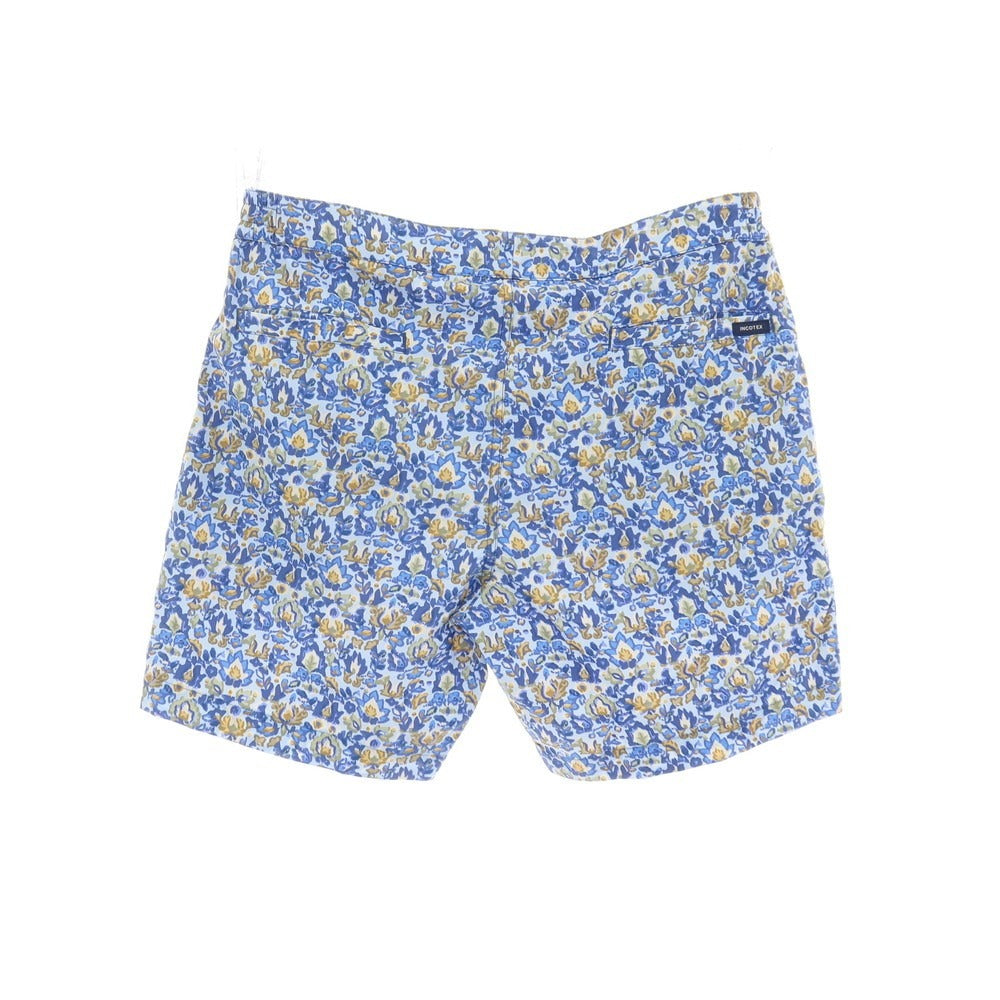 【新品】インコテックス INCOTEX mare ナイロン ボタニカル プリント スイムウェア 水着 ライトブルーxブルー【サイズ50】【 状態ランクN 】【 メンズ 】