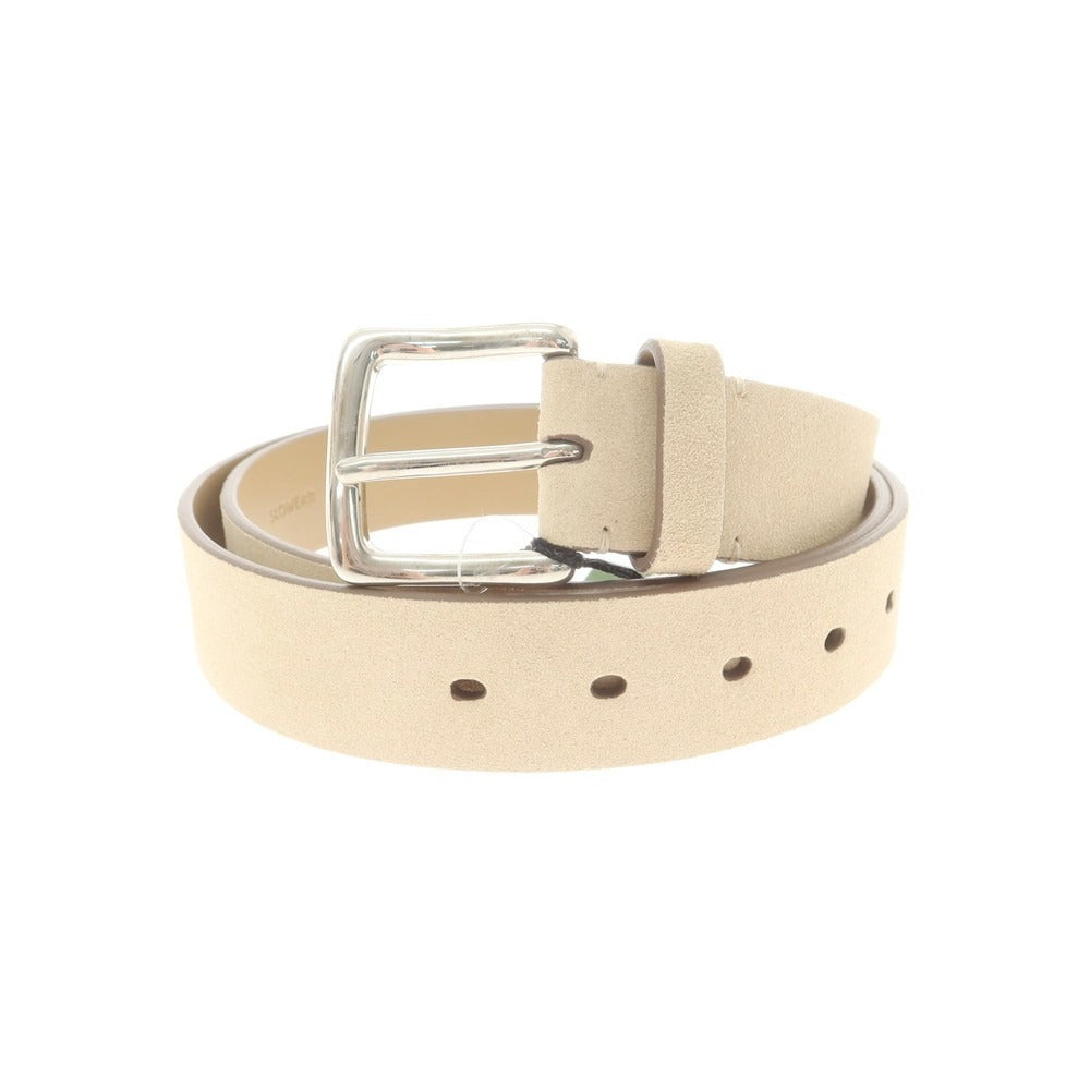 【新品アウトレット】スローウェア SLOWEAR スエードレザー ベルト アイボリー【 105 】【 状態ランクN- 】【 メンズ 】
