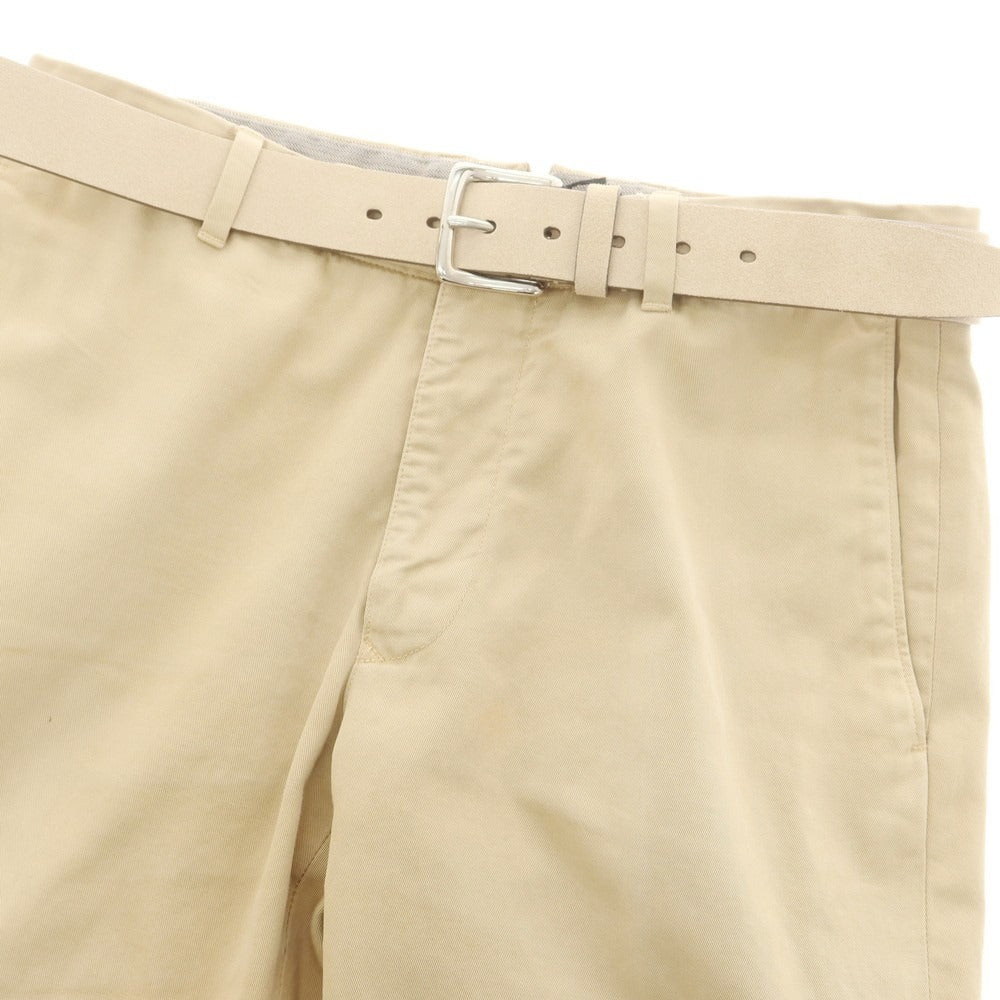 【新品アウトレット】スローウェア SLOWEAR スエードレザー ベルト アイボリー【 105 】【 状態ランクN- 】【 メンズ 】 [BPD]