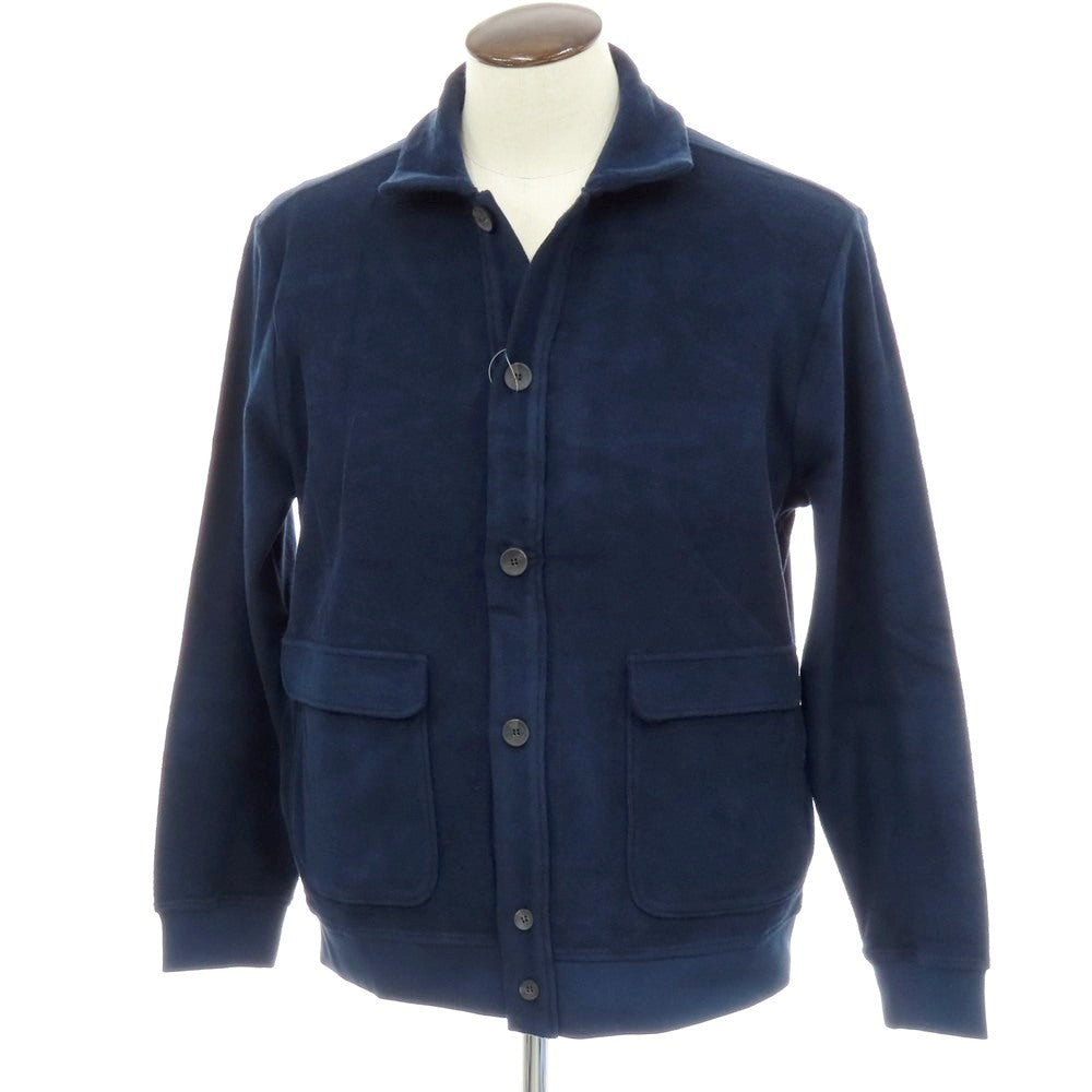 【新品】ザノーネ ZANONE コットン パイル ブルゾン ネイビー【 L 】【 状態ランクN 】【 メンズ 】