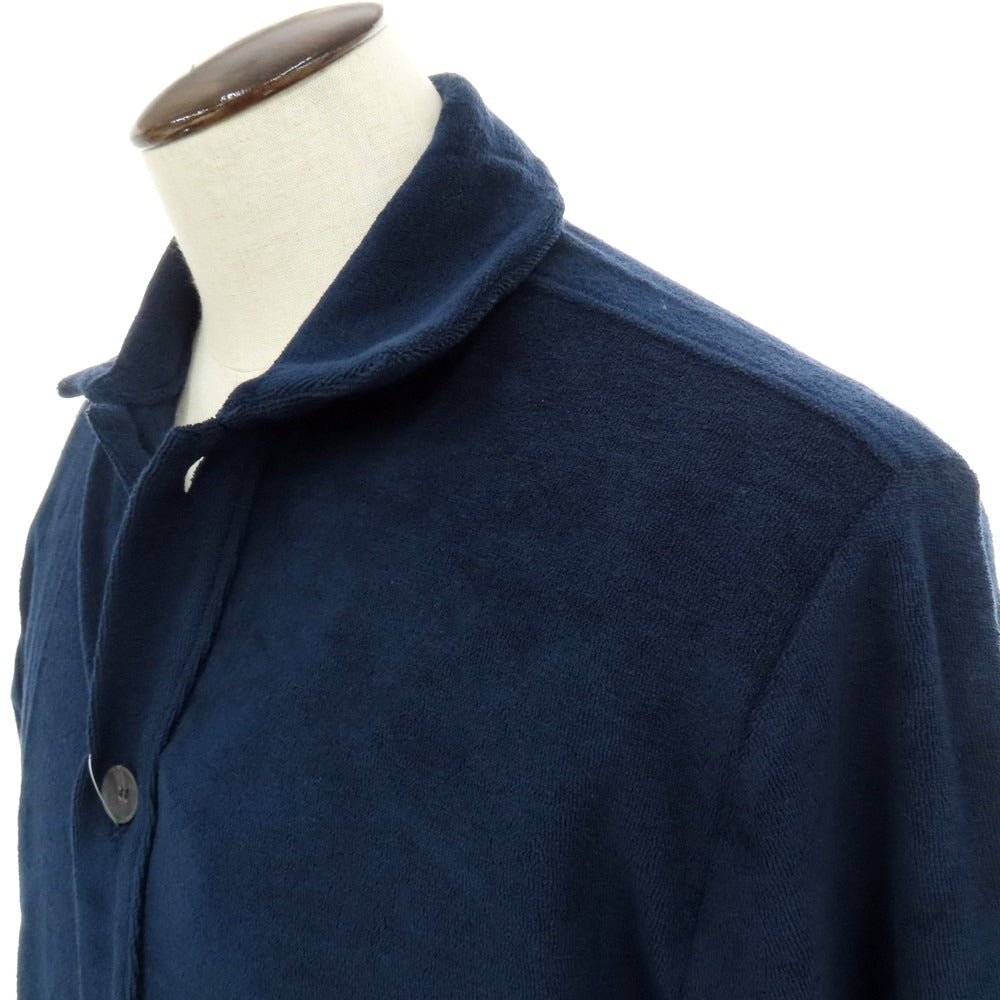 【新品】ザノーネ ZANONE コットン パイル ブルゾン ネイビー【 L 】【 状態ランクN 】【 メンズ 】