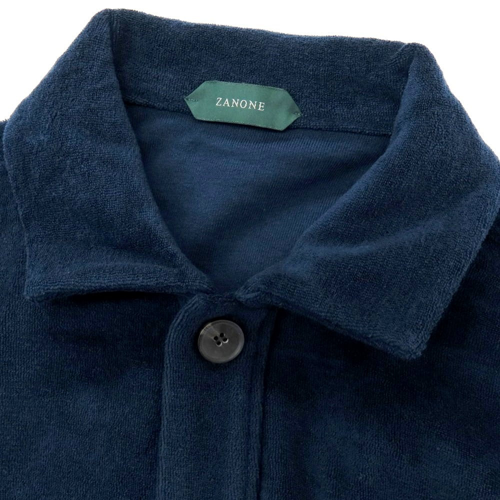 【新品】ザノーネ ZANONE コットン パイル ブルゾン ネイビー【 L 】【 状態ランクN 】【 メンズ 】